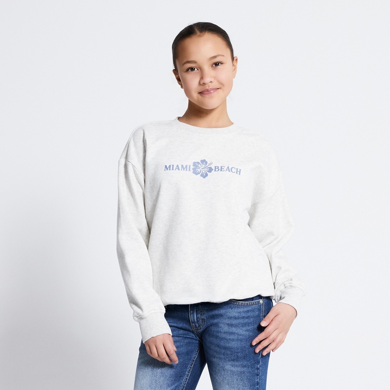 Printed sweatshirt "Vilma" Grey Melange 8